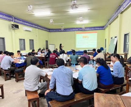 SCI Laos Successfully Held the Refresher ToT on School Safety Management handbook for district focal points of Safe School Committee.